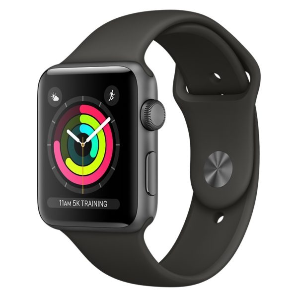 Apple Watch Series 3 GPS - 38mm Space Grey Aluminium Case with Grey Sport Band Apple Watch Series 3 GPS - 38mm Space Grey Aluminium Case with Grey Sport Band