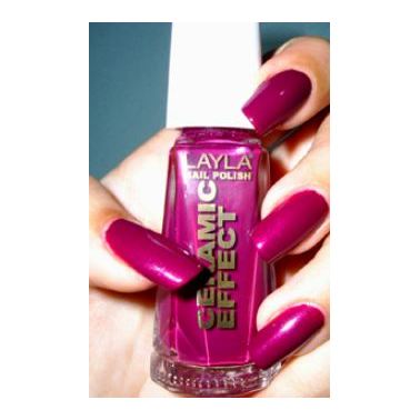 Layla Ceramic Effect Nail Polish Wine Desire 023 Layla Ceramic Effect Nail Polish Wine Desire 023