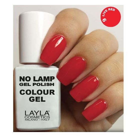 Layla No Lamp Gel Nail Polish Live Red 008 Layla No Lamp Gel Nail Polish Live Red 008