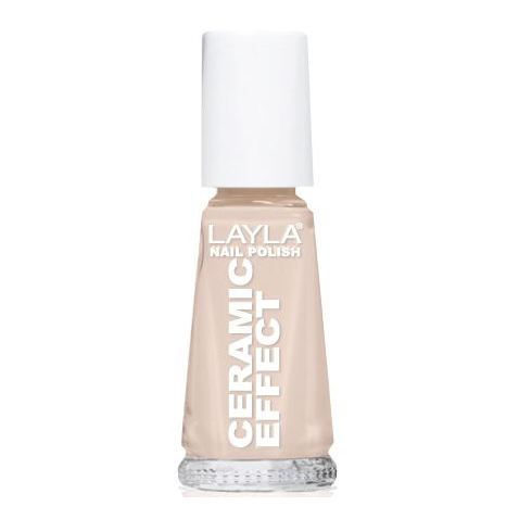 Layla Ceramic Effect Nail Polish White Peach 002 Layla Ceramic Effect Nail Polish White Peach 002