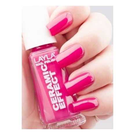 Layla Ceramic Effect Nail Polish Flirty Fucsia 009 Layla Ceramic Effect Nail Polish Flirty Fucsia 009