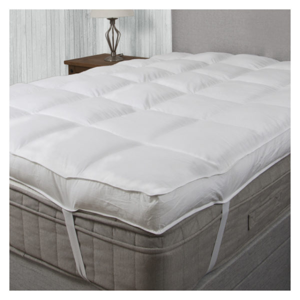Kingtex Mattress Topper Queen 200x200cm White Kingtex Mattress Topper Queen 200x200cm White