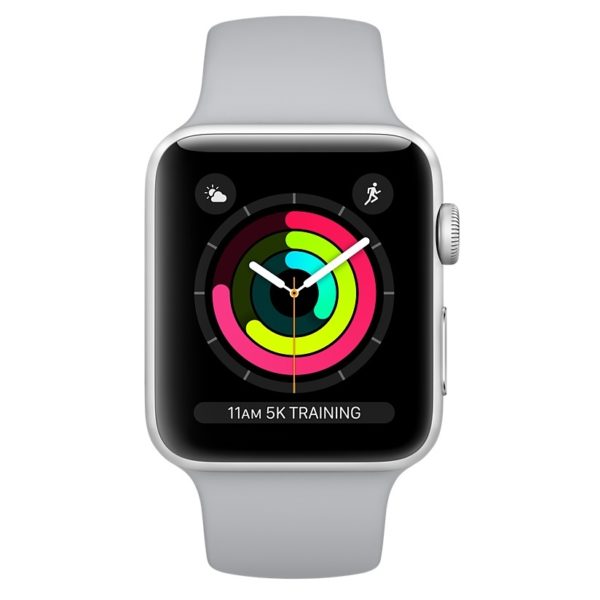 Apple Watch Series 3 GPS - 38mm Silver Aluminium Case with Fog Sport Band Apple Watch Series 3 GPS - 38mm Silver Aluminium Case with Fog Sport Band