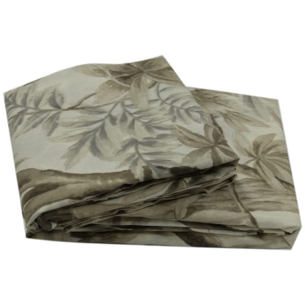 AIWA AI-746-8/144TC King Flat Sheet 240x260cm Polycotton Print Brown AIWA AI-746-8/144TC King Flat Sheet 240x260cm Polycotton Print Brown