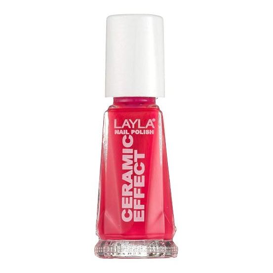 Layla Ceramic Effect Nail Polish The Pink Fluo 093 Layla Ceramic Effect Nail Polish The Pink Fluo 093
