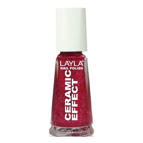Layla Ceramic Effect Nail Polish Sparkle Pink Dream 078 Layla Ceramic Effect Nail Polish Sparkle Pink Dream 078