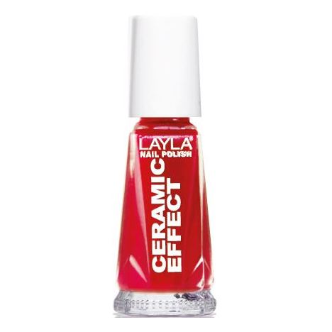 Layla Ceramic Effect Nail Polish Milan Red 006