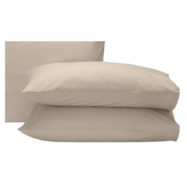 Kingtex Pillowcover2Pcs Set ,50 x7 5 cm180 TC Dark Beige