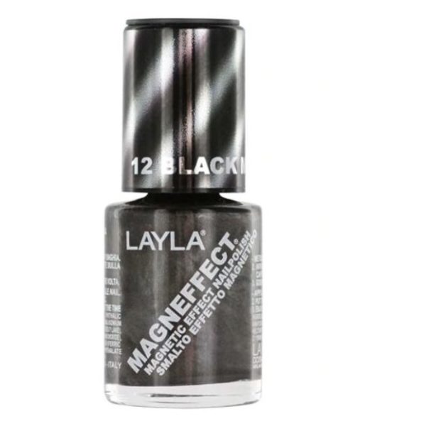 Layla Magneffect Nail Polish Black Metal 012 Layla Magneffect Nail Polish Black Metal 012