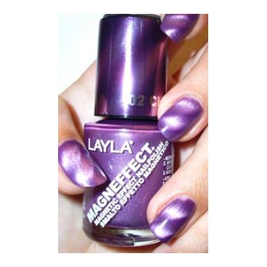 Layla Magneffect Nail Polish Changing Lilac 002 Layla Magneffect Nail Polish Changing Lilac 002