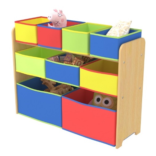 Class Kids Toy Storage Organizer with 9 Fabric Storage Box Class Kids Toy Storage Organizer with 9 Fabric Storage Box