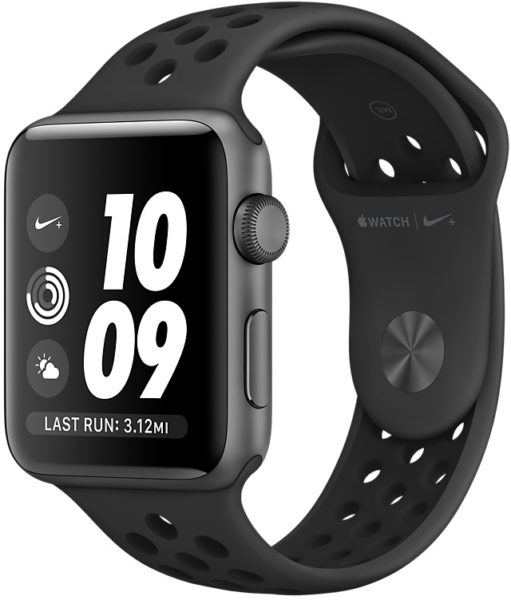 Apple Watch Series 3 Nike+ 38mm Space Gray Aluminum Case with Anthracite/Black Nike Sport Band Apple Watch Series 3 Nike+ 38mm Space Gray Aluminum Case with Anthracite/Black Nike Sport Band