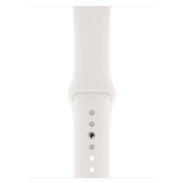 Apple Watch Series 4 GPS 40mm Silver Aluminium Case With White Sports Band Apple Watch Series 4 GPS 40mm Silver Aluminium Case With White Sports Band