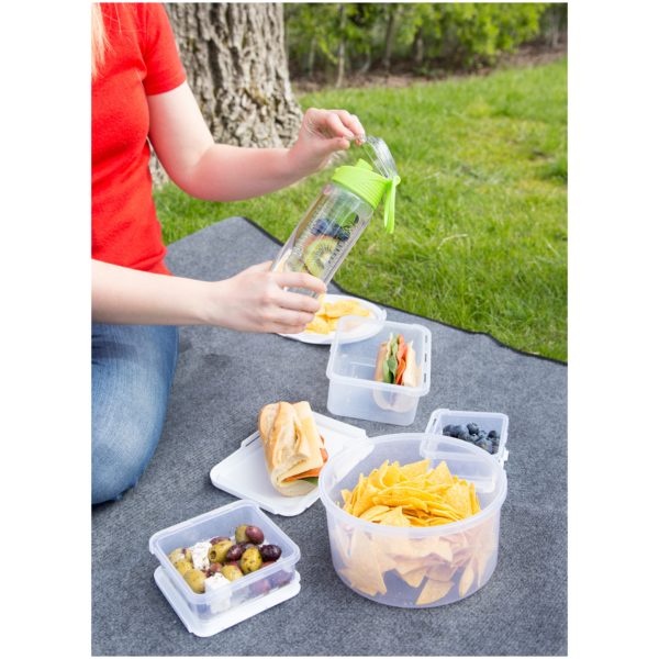 Wham Food Locker Square Clear/White 750ml Wham Food Locker Square Clear/White 750ml