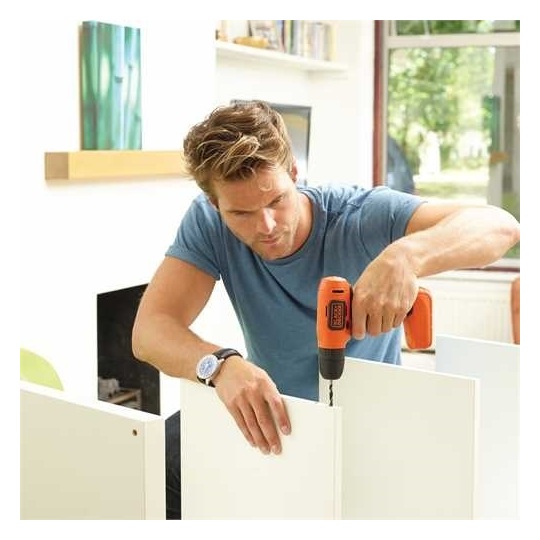 Black & Decker 7.2V Lithium-ion Compact Cordless Drill BDCD8-B5 Black & Decker 7.2V Lithium-ion Compact Cordless Drill BDCD8-B5