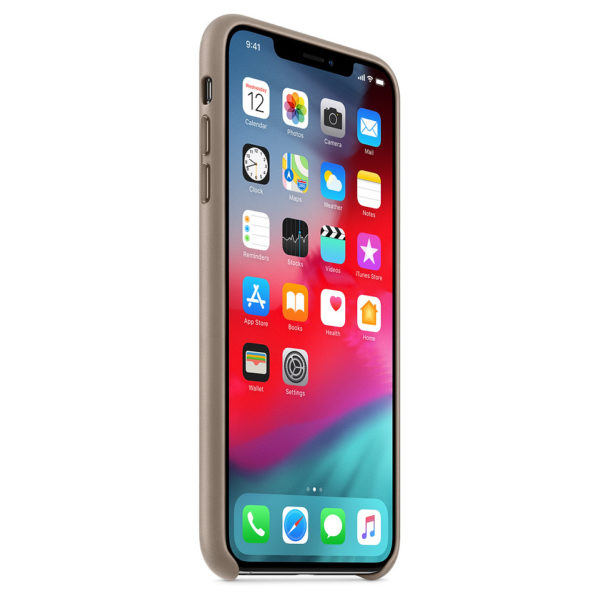 Apple Leather Case Taupe For iPhone XS Max Apple Leather Case Taupe For iPhone XS Max