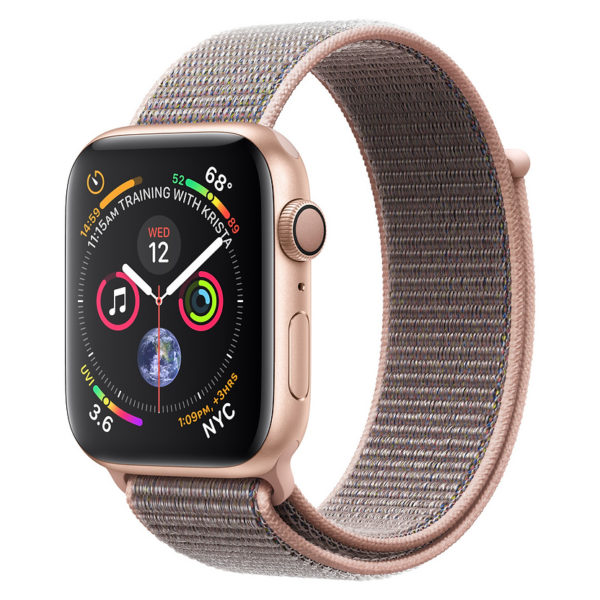Apple Apple Watch Series 4 GPS 44mm Gold Aluminium Case With Pink Sand Sport Loop Apple Apple Watch Series 4 GPS 44mm Gold Aluminium Case With Pink Sand Sport Loop