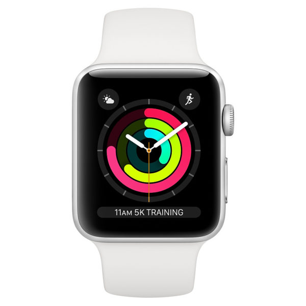 Apple Watch Series 3 GPS - 38mm Silver Aluminium Case with White Sports Band Apple Watch Series 3 GPS - 38mm Silver Aluminium Case with White Sports Band