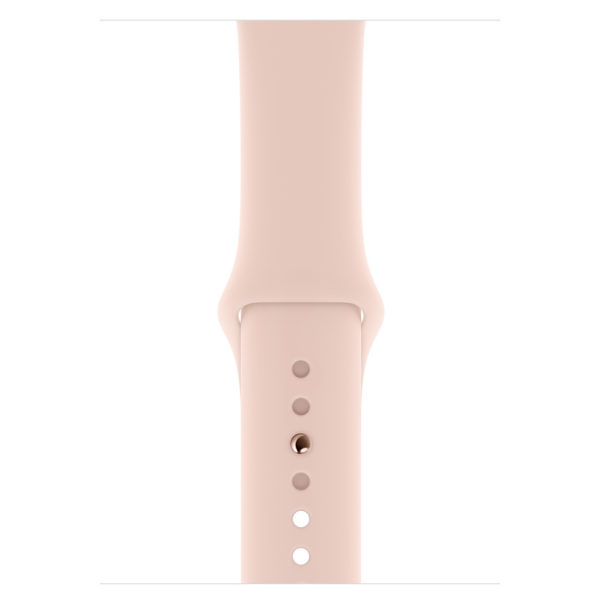 apple watch series 4 gold aluminum case with pink sand sport band