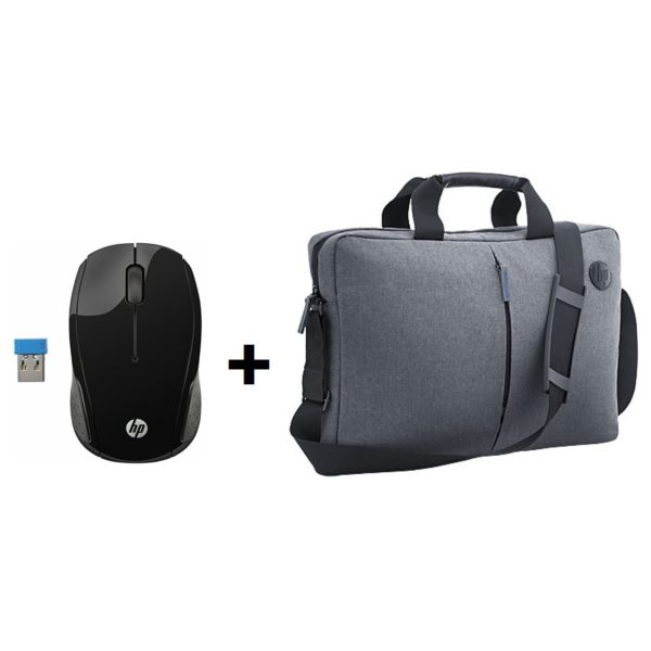 HP X6W31AA 200 Wireless Mouse + K0B38AA Topload Silver Bag 15.6inch HP X6W31AA 200 Wireless Mouse + K0B38AA Topload Silver Bag 15.6inch