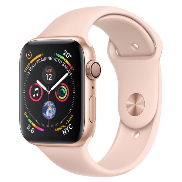 Apple Apple Watch Series 4 GPS 44mm Gold Aluminium Case With Pink Sand Sport Band Apple Apple Watch Series 4 GPS 44mm Gold Aluminium Case With Pink Sand Sport Band