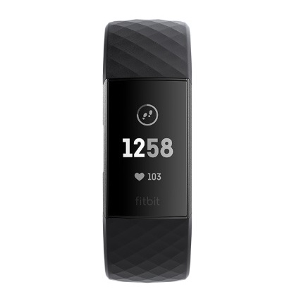 Fitbit Charge 3 Advanced Fitness Tracker - Black/Graphite Aluminum Fitbit Charge 3 Advanced Fitness Tracker - Black/Graphite Aluminum