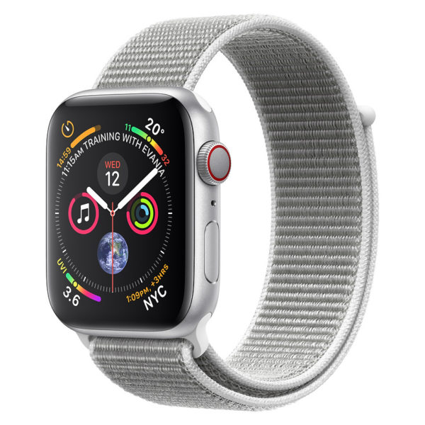 Apple Apple Watch Series 4 GPS 40mm Silver Aluminium Case With Seashell Sport Loop Apple Apple Watch Series 4 GPS 40mm Silver Aluminium Case With Seashell Sport Loop