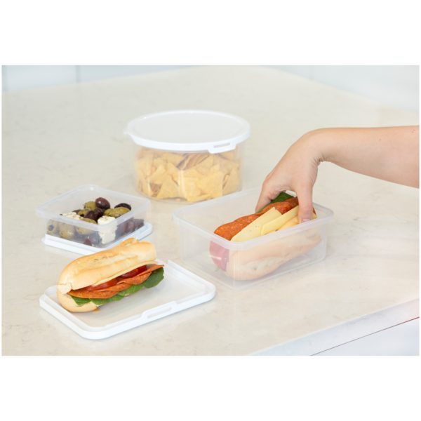 Wham Food Locker Square Clear/White 750ml Wham Food Locker Square Clear/White 750ml