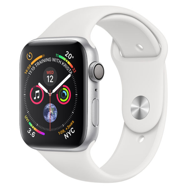 Apple Watch Series 4 GPS 40mm Silver Aluminium Case With White Sports Band Apple Watch Series 4 GPS 40mm Silver Aluminium Case With White Sports Band