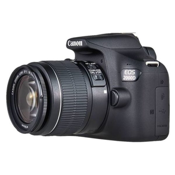 Canon EOS 2000D DSLR Camera Black With 18-55mm IS II Lens + 75-300mm III Lens Canon EOS 2000D DSLR Camera Black With 18-55mm IS II Lens + 75-300mm III Lens