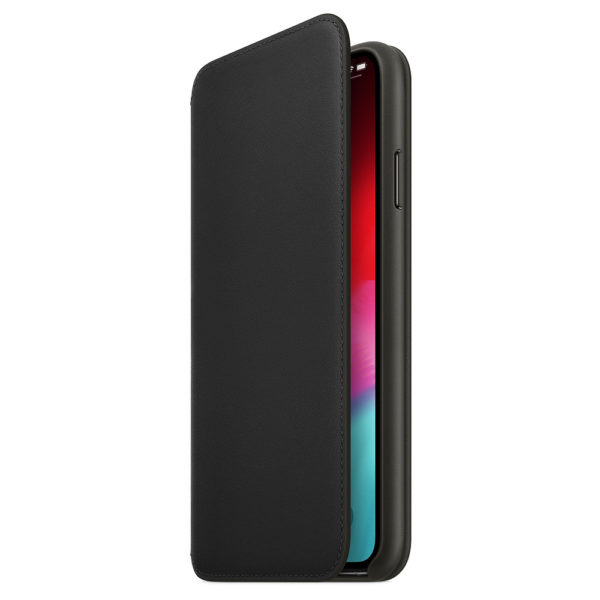Apple Leather Folio Case Black For iPhone XS Apple Leather Folio Case Black For iPhone XS