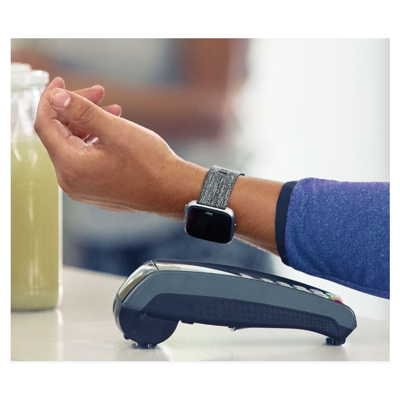 Fitness Tracker Versa Charcoal Woven Fitbit Versa Fitness  display picture 2