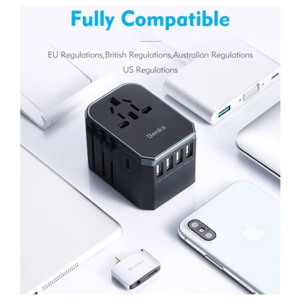 Benks A29 Universal Travel Charger Black Benks A29 Universal Travel Charger Black