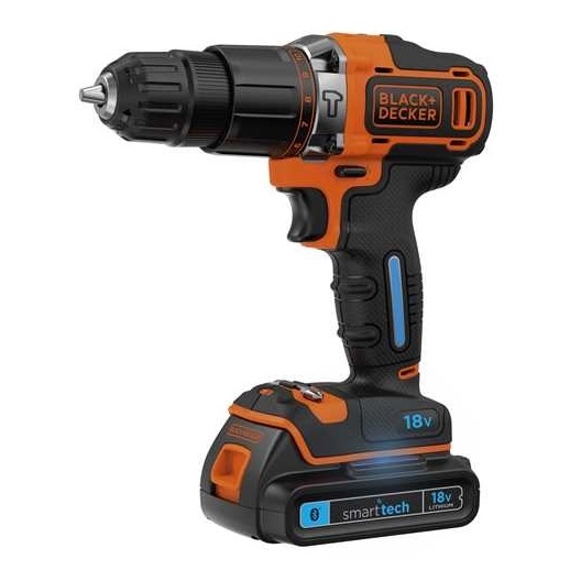 Black & Decker 18V Lithium-ion 2 Gear Smart Tech Hammer Drill BDCHD18KST-GB Black & Decker 18V Lithium-ion 2 Gear Smart Tech Hammer Drill BDCHD18KST-GB
