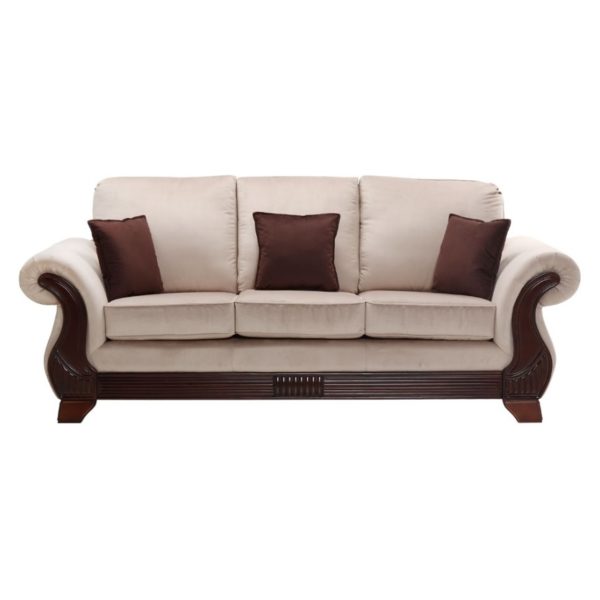 Royal Furniture Cannady 3 Seater Sofa 240 x 95 x 105 cm Upholsted Fabric Beige Royal Furniture Cannady 3 Seater Sofa 240 x 95 x 105 cm Upholsted Fabric Beige