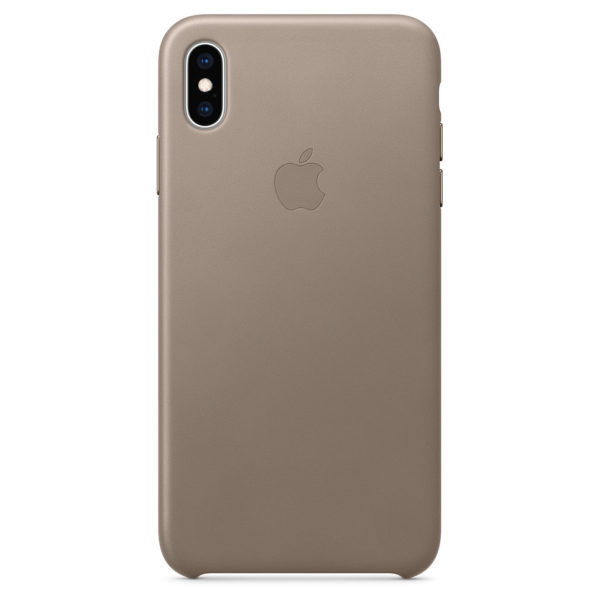 Apple Leather Case Taupe For iPhone XS Max Apple Leather Case Taupe For iPhone XS Max