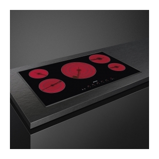 SMEG 5 Ceramic Built In Hobs SE395ETB SMEG 5 Ceramic Built In Hobs SE395ETB