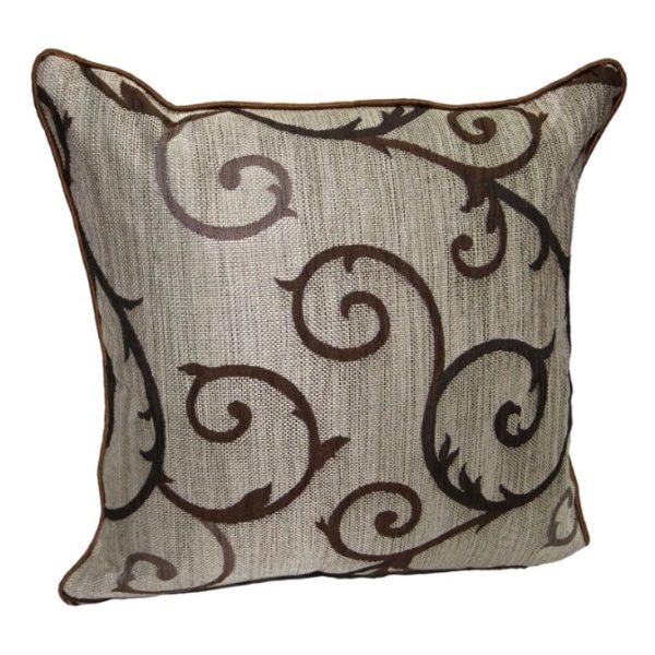 Dream Home Cushion Reversible Jacquard Brown 45X45cm Dream Home Cushion Reversible Jacquard Brown 45X45cm