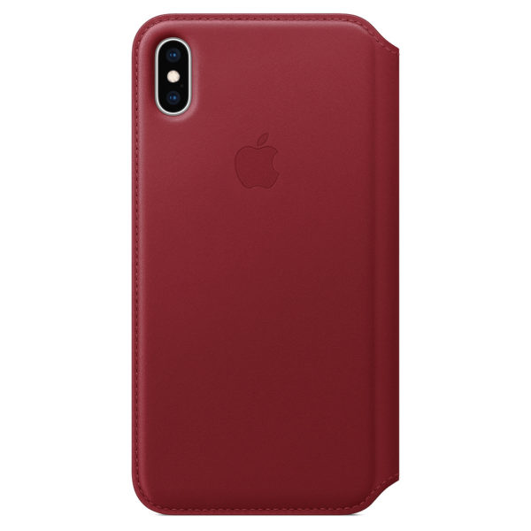 Apple Leather Folio Case Product Red For iPhone XS Apple Leather Folio Case Product Red For iPhone XS