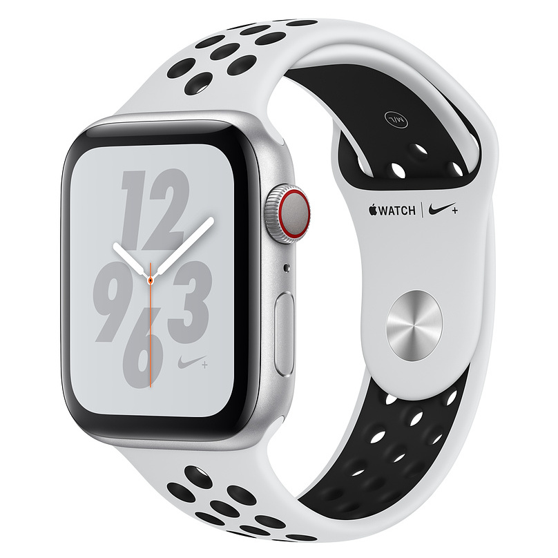 Apple Watch Nike+ Series 4 GPS 44mm Silver Aluminium Case With Pure Platinum/Black Nike Sport Band