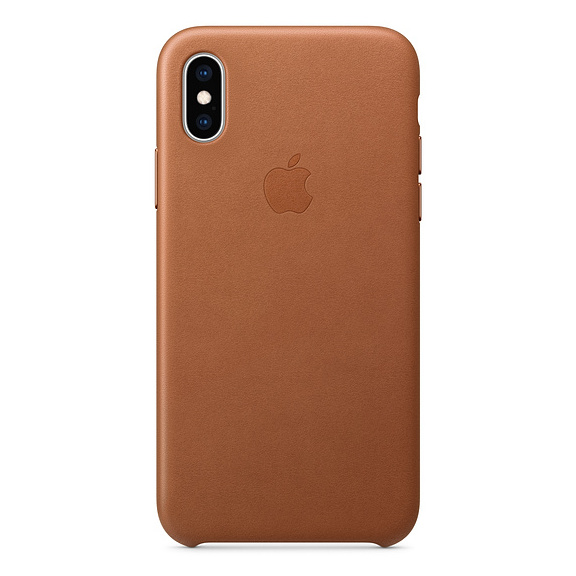 Apple Leather Case Saddle Brown For iPhone XS Apple Leather Case Saddle Brown For iPhone XS