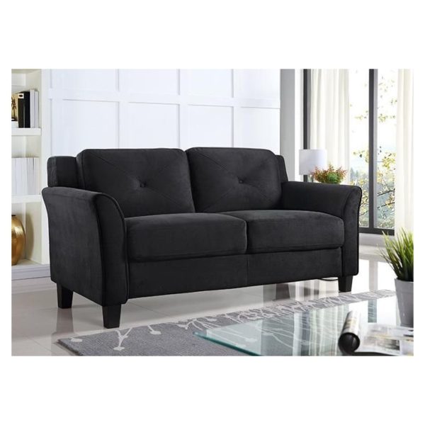 Harvard Loveseat in Black Color Harvard Loveseat in Black Color