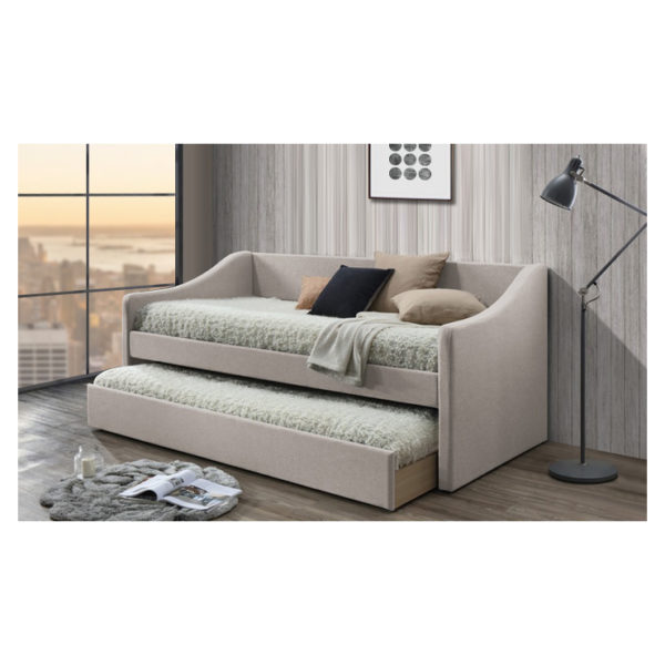 Barnstorm Upholstered Daybed in Beige Color Barnstorm Upholstered Daybed in Beige Color