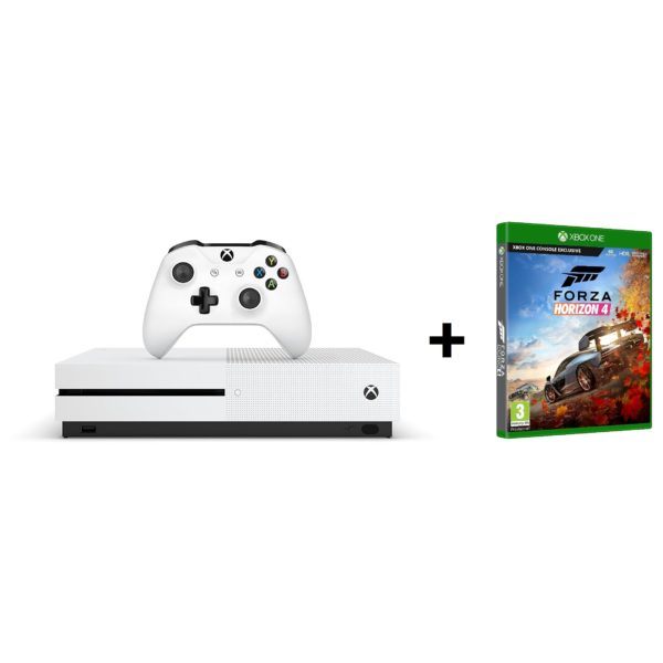 Microsoft Xbox One S Gaming Console 1TB White + Forza Horizon 4 DLC Game Microsoft Xbox One S Gaming Console 1TB White + Forza Horizon 4 DLC Game