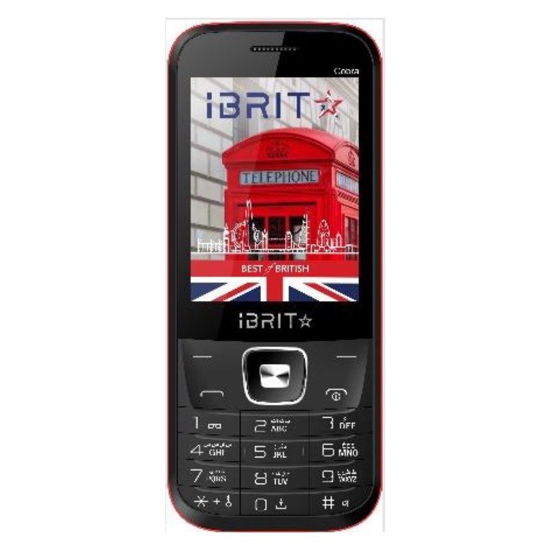 Ibrit COBRA (New) Dual Sim Feature Phone, Red