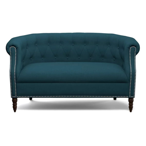 Huntingdon Chesterfield Loveseat in Navy blue Color Huntingdon Chesterfield Loveseat in Navy blue Color