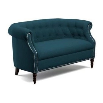 Huntingdon Chesterfield Loveseat in Navy blue Color Huntingdon Chesterfield Loveseat in Navy blue Color