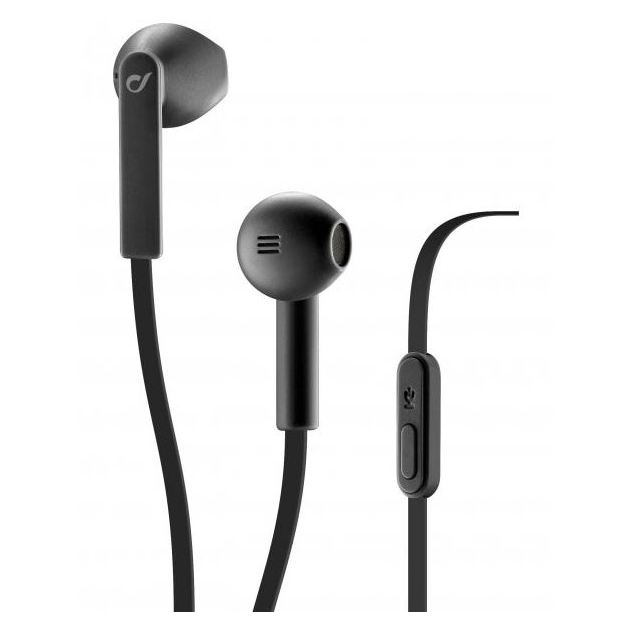Cellular Line LOUDK Oval Capsule Shaped Universal Headset Black