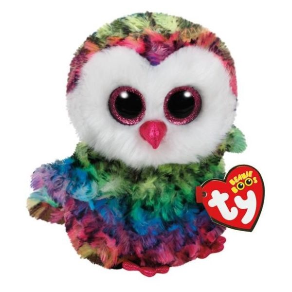 TY Beanie Boos Owl Owen Multi Color 37143 TY Beanie Boos Owl Owen Multi Color 37143