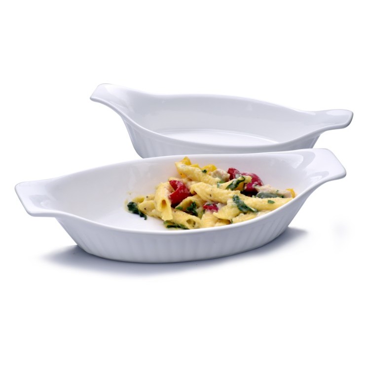 Victoriana SH48138 Ribbed Oval Dish 10.25″